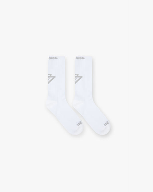 247 Logo Socks - Pewter
