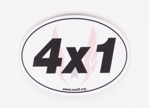 USATF 4x1 Sticker