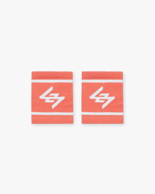 247 Logo Wrist Bands - Coral