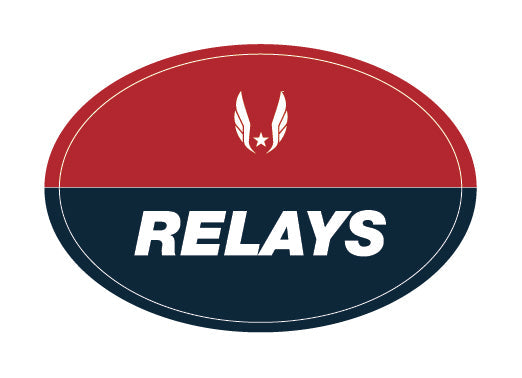 USATF Red Oval Sticker - Relays
